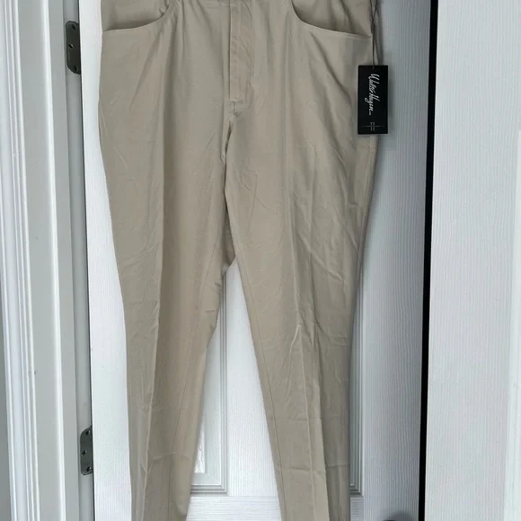 Walter Hagen Beige Men's Slim Fit Trousers - Picture 6 of 8
